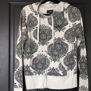 OBEY Womens Large Hoodie Zip up Sweatshirt Vintage